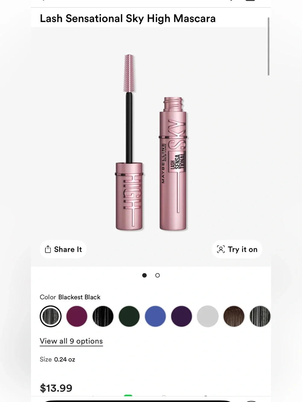 Maybelline bundle. New sealed. Never used sky high cloudtopia baby lips $31